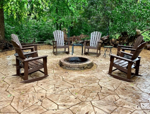 Stamped Concrete Back Patio