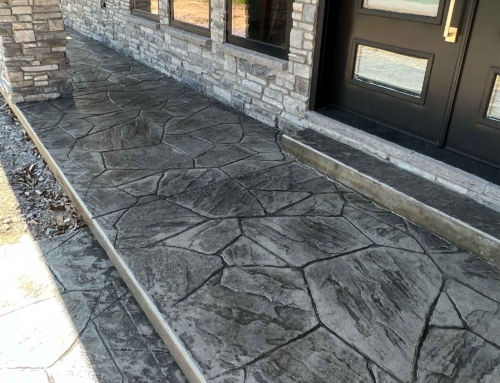 Stamped Front Patio